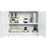 2-Door Wall-Mounted Bathroom Mirrored Medicine Cabinet