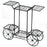 6-Tier Garden Cart Flower Rack Display Decor Pot Plant Holder