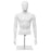 Plastic Half Body Head Turn Male Mannequin with Base