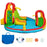 Kid's Inflatable Water Slide Bounce House with Climbing Wall and Pool Without Blower