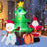 7.2 Feet Inflatable Lighted Christmas Decoration Tree with Santa Claus