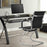 Set of 2 Heavy Duty Conference Chair with PU Leather-Black