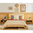 1 Piece Stackable Night Stand Shelf Accent Table with Metal Frame