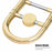 B Flat Trombone Golden Brass with Mouthpiece