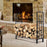 4 Feet Outdoor Heavy Duty Steel Firewood Wood Storage Rack