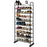 10-Tier Free-Standing Metal Frame Shoe Rack