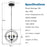 20 Inch 5 Lights Metal Chandelier with Pivoting Interlocking Rings