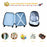 2 Pieces Kids Luggage Set 12 Inch Backpack and 16 Inch Rolling Suitcase