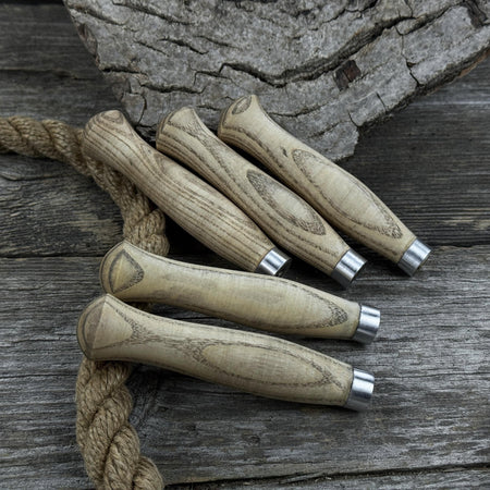Set of 5 Ash Handles – Ideal for Carving Knives & Hand Tool Repair