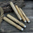 Set of 5 Ash Wood Handles for Chisels and Gouges with Aluminum Rings