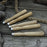 Set of 5 Ash Wood Handles for Chisels and Gouges with Aluminum Rings