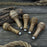 Set of 5 Ash Wood Replacement Handles with Aluminum Rings