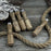 Set of 5 Ash Wood Tool Handles with Aluminum Rings