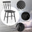 Set of 2 Modern Dining Chairs with Backrest