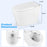 Elongated Smart Bidet Toilet Heated Seat Sensor Auto-White