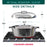 Ultimate Oval Collection - 4-Piece Cast Aluminum Oval Dutch Oven Set Includes 11", 13", 15" & 18" Ovals