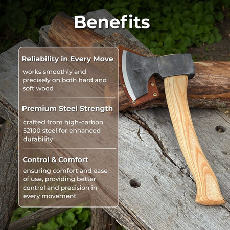 Small Carving Axe, 0.65 kg (1.43 lb)