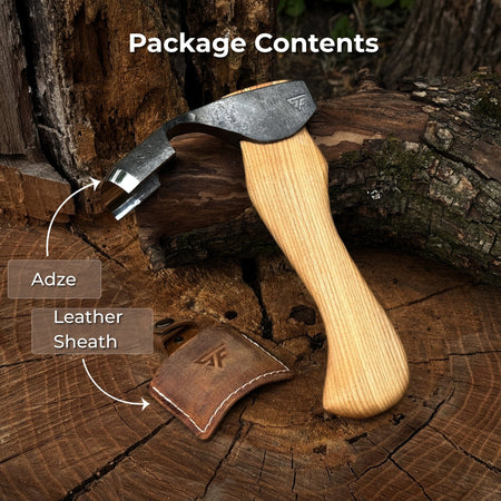 Small Kuksa Adze with Deep Curved (Round) Blade, 4.5 cm (1.8 in)