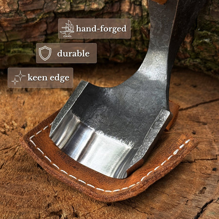 Small Kuksa Adze with Deep Curved (Round) Blade, 4.5 cm (1.8 in)