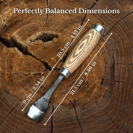 Spoon Bent Gouge, 20 - 45 mm (0.8 - 1.8 inches)