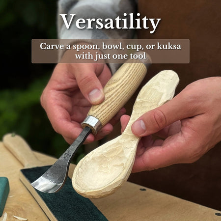 Spoon Bent Gouge, 20 - 45 mm (0.8 - 1.8 inches)