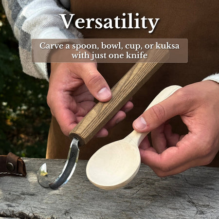 Spoon Carving Hook Knife – Large Radius Curve 5.5 cm (2.17 inches)