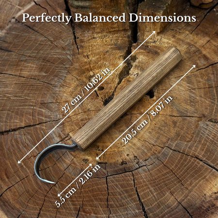Spoon Carving Hook Knife – Large Radius Curve 5.5 cm (2.17 inches)