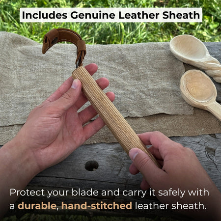 Spoon Carving Hook Knife – Large Radius Curve 5.5 cm (2.17 inches)