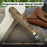 Spoon Carving Hook Knife with Leather Sheath, 3.5 cm (1.38 inches)