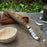 Spoon Carving Hook Knife with Leather Sheath, 3.5 cm (1.38 inches)
