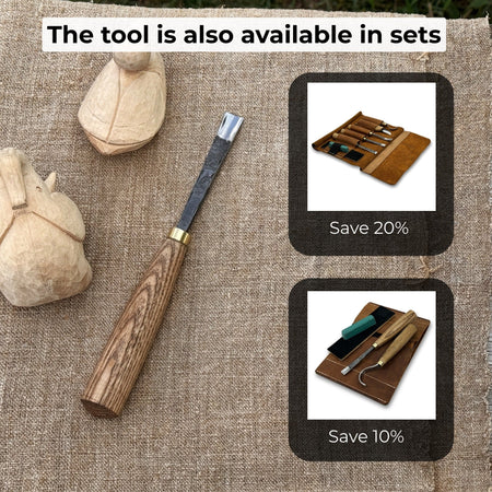 Straight Carving Gouge – 12 mm (0.47 inches)
