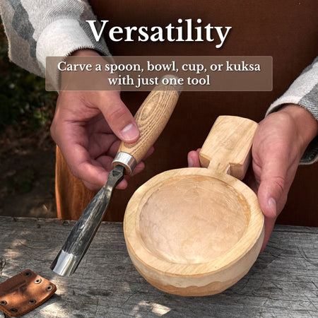 Straight Gouge (Rounded Chisel), 10-45 mm / 0.4-1.8 in