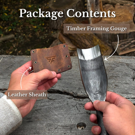Timber Framing Rounded Chisel, 20 - 100 mm (0.8 - 3.9 inches)