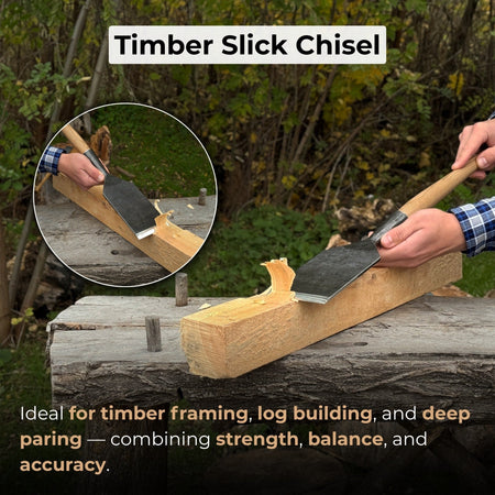 Timber Framing Sliсk Chisel, 20 - 100 mm (0.8 - 3.9 inches)
