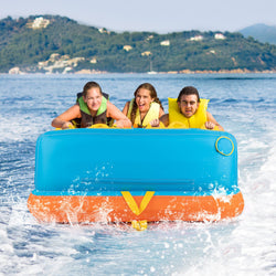 Towable Tube for Boating 3 Riders Water Sport Towables Sofa Pull Tube with Nylon Cover