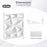 50-Pack 3D Wall Panels PVC Interior Wall Decoration with Diamond Accent-White