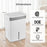 96 Pints Dehumidifier with 24H Timer and 3-Color Indicator-White