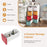 4-Drawer Rolling Organizer Unit Narrow Storage Cabinet with Built-In Wheels for Small Space-Colorful