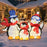 3-Piece 2D Lighted Penguin Family Christmas Decoration with 160 LED Lights