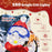 3-Piece 2D Lighted Penguin Family Christmas Decoration with 160 LED Lights