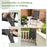 5-Piece Foldable Outdoor Dining Set for Backyard Garden Deck