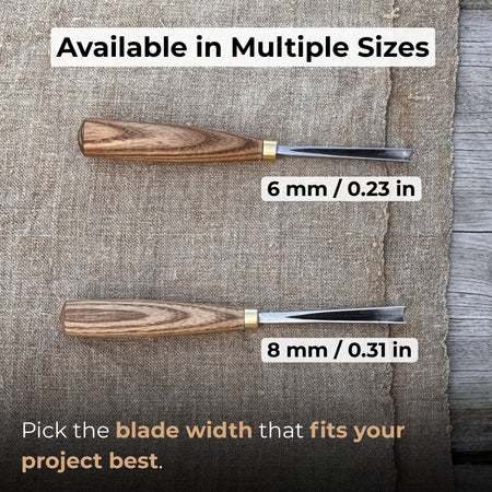 V-Parting Chisel 60 Degree, blade 6 mm (0.24 inches)