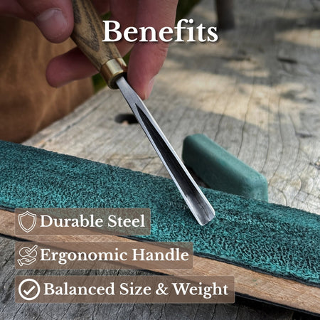 V-Parting Chisel 60 Degree, blade 6 mm (0.24 inches)