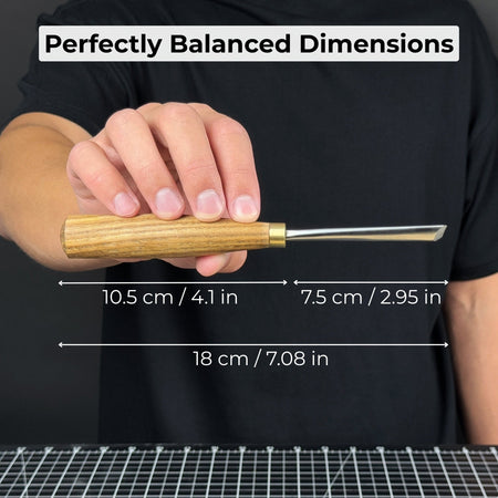 V-Parting Chisel 60 Degree, blade 6 mm (0.24 inches)