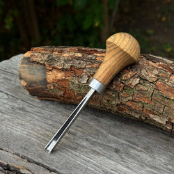 V-Parting Chisel 60 Degree with Palm Handle, 6 mm / 0.24 in