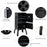 Vertical 2-Tier Outdoor Barbeque Grill with Temperature Gauge
