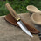 Whittling Sloyd Knife with Leather Sheath, 10 cm (3.94 inches)