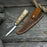 Whittling Sloyd Knife with Leather Sheath, 7.5 cm (2.95 inches)