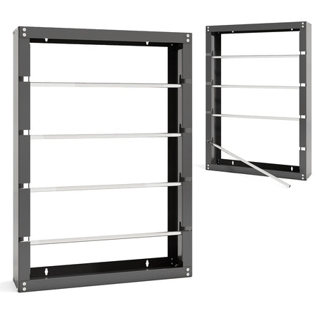 Wire Spool Rack with 4 Rods for Electrical Industrial and Retail Use-Gray