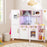 Wooden Kitchen Playset with Ice Maker and Sounds for Ages 3+-Pink